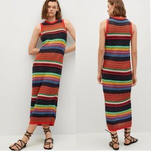 Petal & Pup Red Black Sheath Maxi Dress